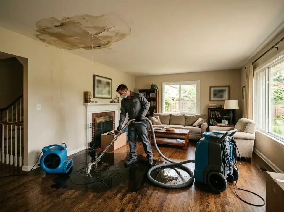 attic-pipe-burst-ceiling-drip-008 — frequently asked questions, Water Damage Restoration & Carpet Care in Parkside, PA